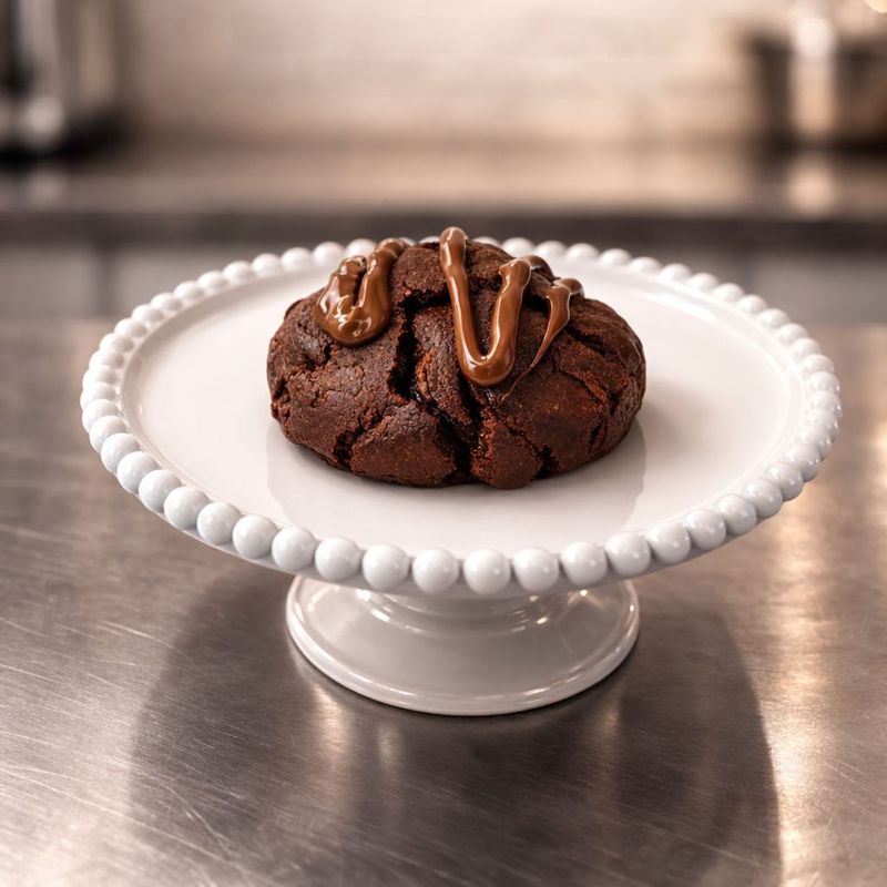 Cookie de chocolate com cobertura, cookies da Clare Sabores